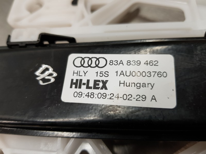 Recambio de elevalunas trasero derecho para audi q3 sportback (f3n) s line referencia OEM IAM 83A839462 5Q0959802  Recambio de elevalunas trasero derecho para audi q3 sportback (f3n) s line referencia OEM IAM 83A839462 5Q0959802