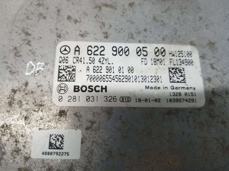 Recambio de centralita motor uce para mercedes vito mixto (447) combi referencia OEM IAM A6229000500 A6229010100 0281031326