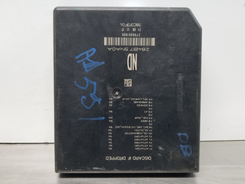 Recambio de caja reles / fusibles para nissan pulsar (c13) fastback referencia OEM IAM 284B75NA0A  