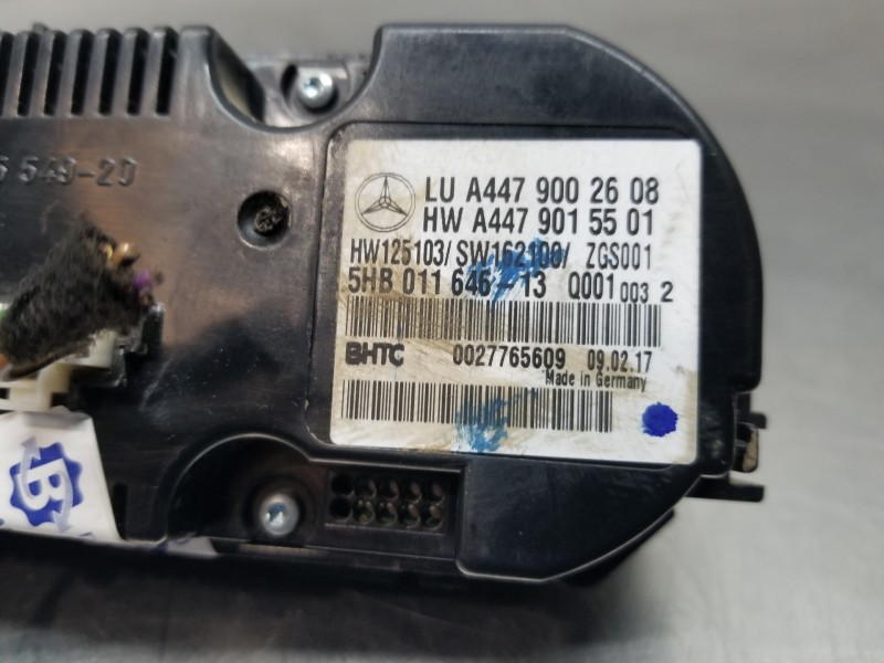 Recambio de mando climatizador para mercedes vito mixto (447) select referencia OEM IAM A4479002608  
