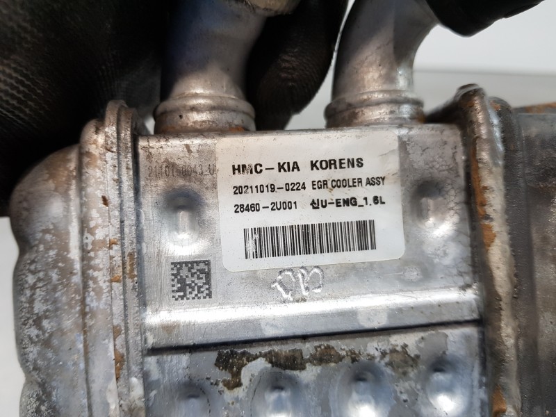 Recambio de enfriador egr para hyundai tucson klass referencia OEM IAM 284162U001   Recambio de enfriador egr para hyundai tucson klass referencia OEM IAM 284162U001