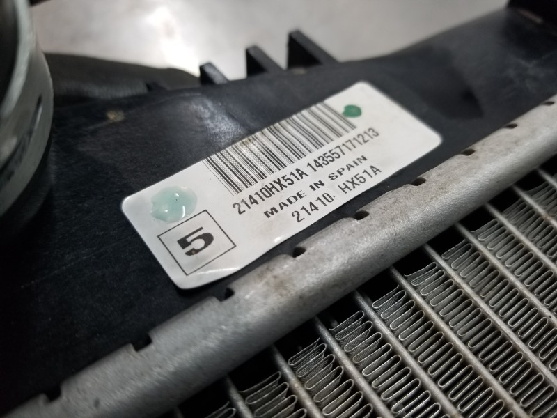 Recambio de radiador agua para nissan pulsar (c13) fastback referencia OEM IAM 21410HX51A  