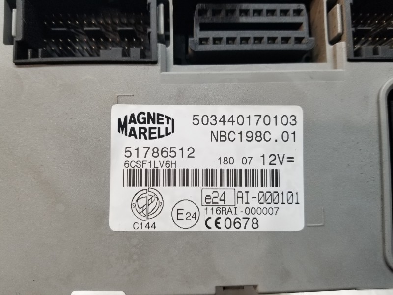 Recambio de modulo confort para fiat bravo (198) sport referencia OEM IAM 51786512  