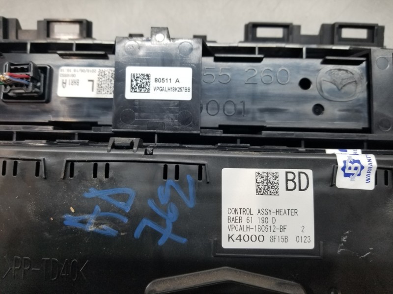 Recambio de mando climatizador para mazda 3 lim. () style referencia OEM IAM BAER61190D  