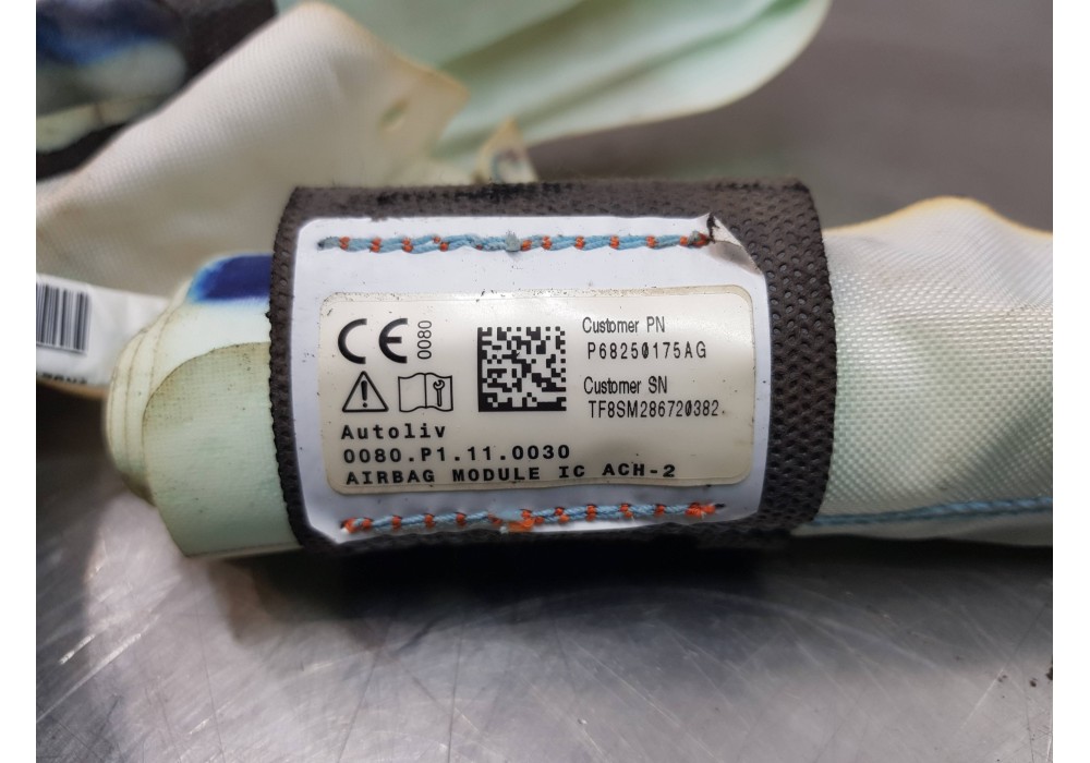 Recambio de airbag cortina delantero derecho para jeep gr. cherokee iv 4x4 referencia OEM IAM P68250175AG  