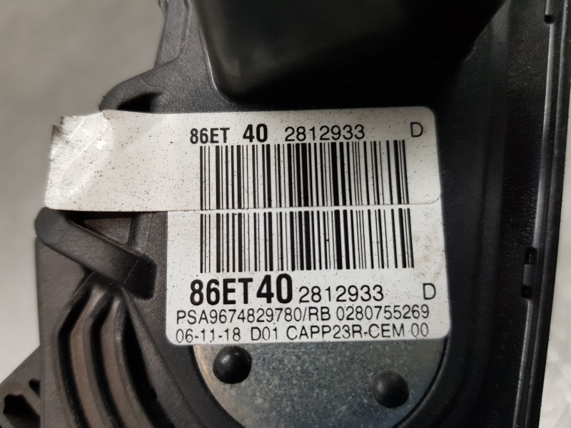 Recambio de pedal acelerador para citroen berlingo talla m referencia OEM IAM 9674829780  