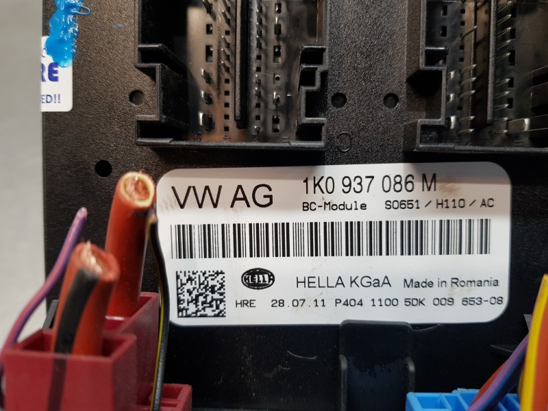 Recambio de modulo confort para volkswagen golf vi (5k1) advance referencia OEM IAM 1K0937086M  