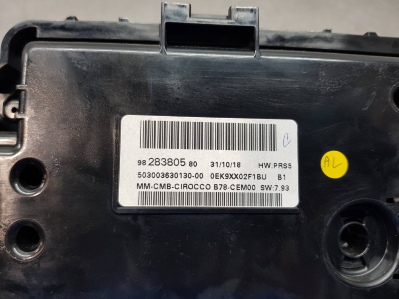 Recambio de cuadro instrumentos para citroen c4 grand picasso spacetourer referencia OEM IAM 9828380580  