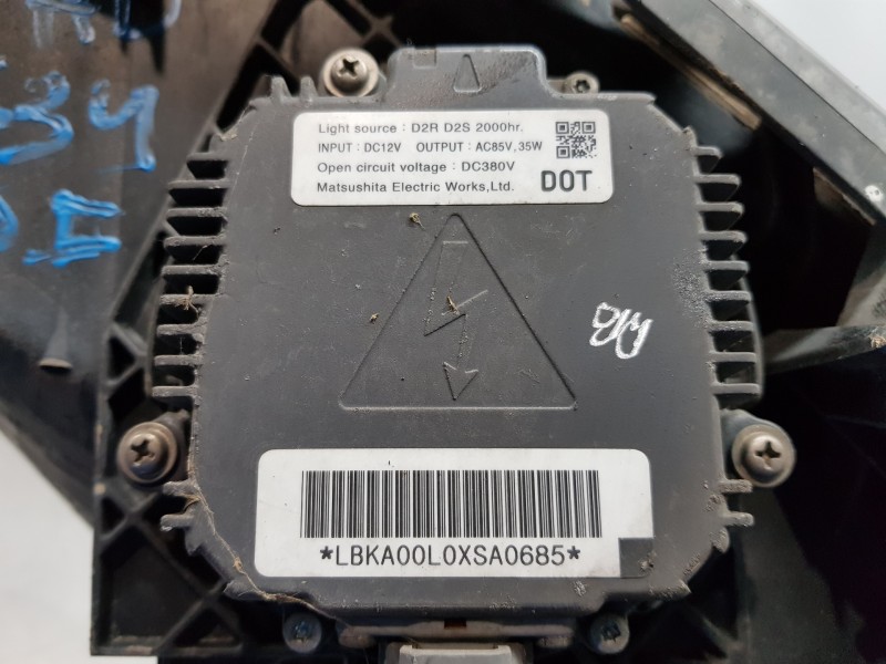 Recambio de faro izquierdo para mazda cx-7 (er) active referencia OEM IAM EH6251041E E221510H3 