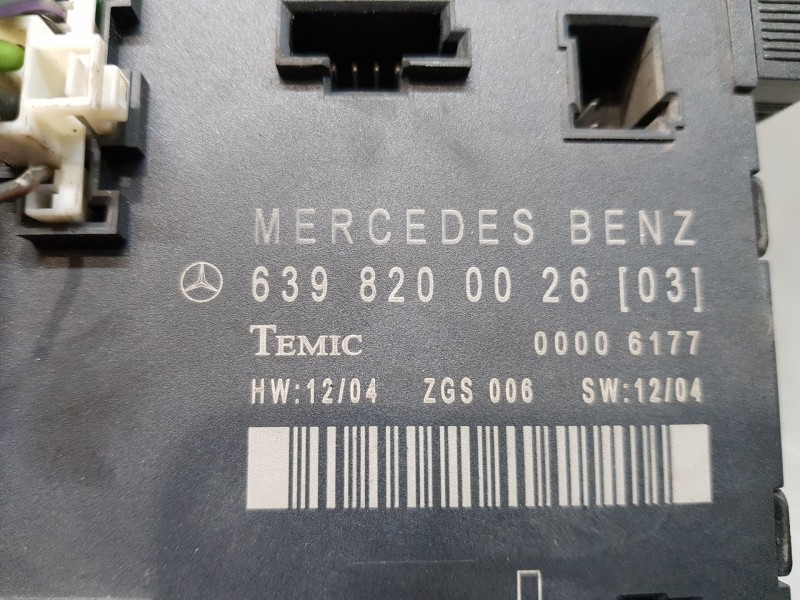 Recambio de modulo electronico para mercedes vito caja cerrada 6.03  furgon referencia OEM IAM 6398200026  