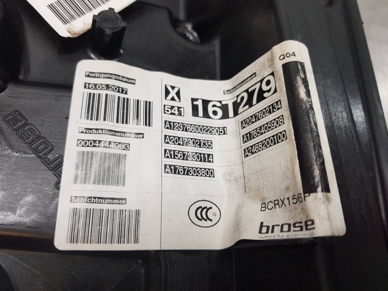 Recambio de elevalunas trasero izquierdo para mercedes clase gla (w156) 200 d referencia OEM IAM A1767303800 A2469063100 