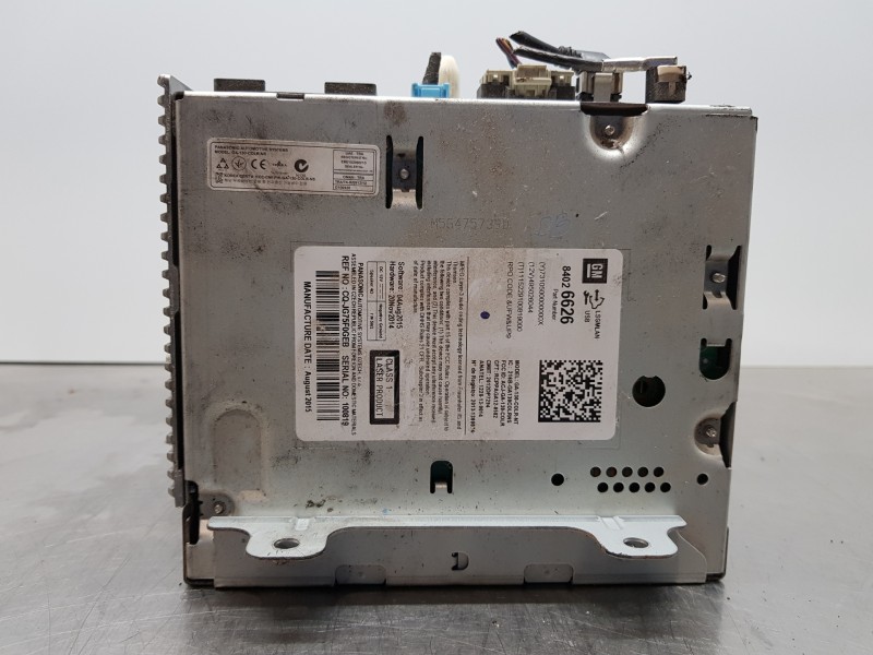 Recambio de sistema audio / radio cd para opel zafira tourer c referencia OEM IAM 84026626  