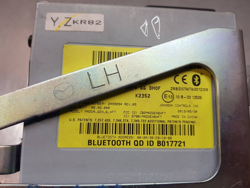 Recambio de modulo electronico para mazda cx-5 skyactiv referencia OEM IAM GHP966DH0F  