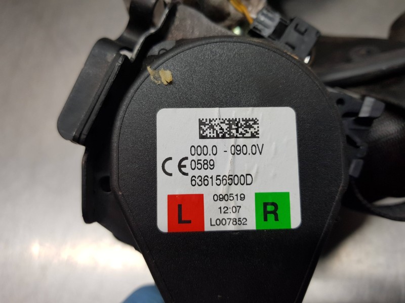 Recambio de cinturon seguridad trasero derecho para bmw serie 3 berlina (g20) sport referencia OEM IAM 72117496263 636156500D 