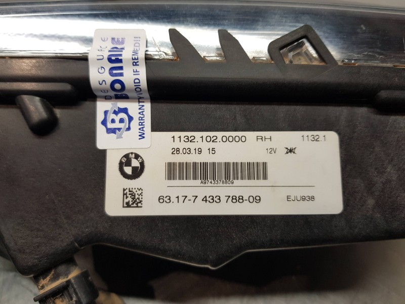 Recambio de faro antiniebla derecho para bmw serie 3 berlina (g20) sport referencia OEM IAM 63177433788  