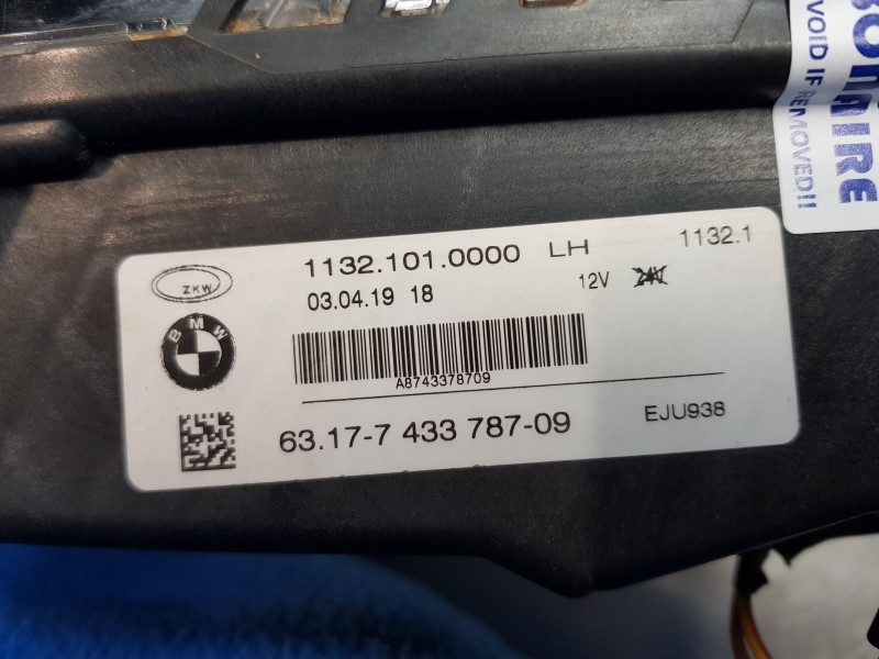 Recambio de faro antiniebla izquierdo para bmw serie 3 berlina (g20) sport referencia OEM IAM 63177433787  