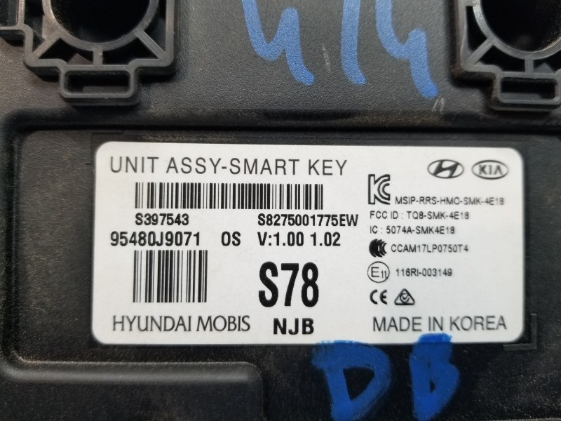 Recambio de modulo electronico para hyundai kona suv referencia OEM IAM 95480J9071  