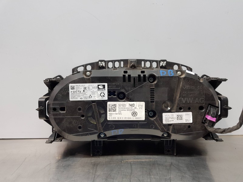 Recambio de cuadro instrumentos para volkswagen golf vii lim. (bq1) bluemotion referencia OEM IAM 5G1920740D  