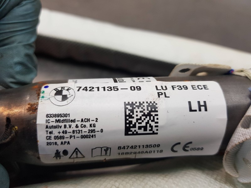 Recambio de airbag cortina delantero izquierdo para bmw x2 (f39) xdrive referencia OEM IAM 72127421135 7421135 
