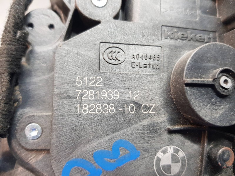 Recambio de cerradura puerta trasera izquierda para bmw x2 (f39) xdrive referencia OEM IAM 51227281939  