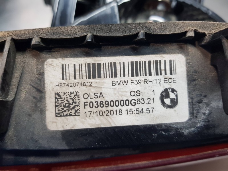 Recambio de piloto trasero derecho interior para bmw x2 (f39) xdrive referencia OEM IAM 63217420748 63217420748 7420748