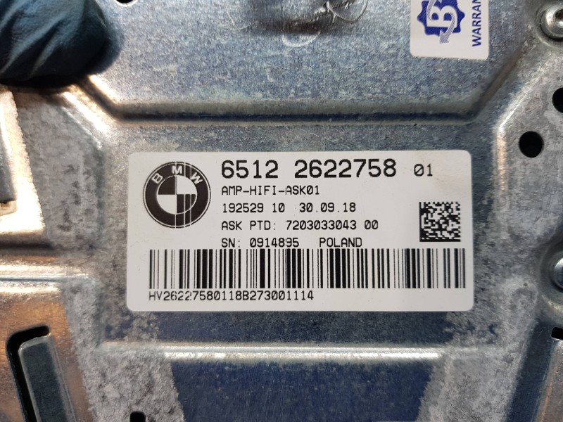 Recambio de modulo electronico para bmw x2 (f39) xdrive referencia OEM IAM 65122622758 2622758 