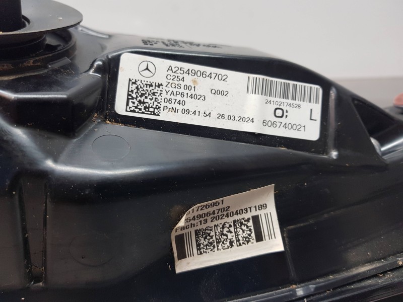 Recambio de piloto trasero izquierdo para mercedes clase c (w206) 220 d referencia OEM IAM A2549064702  