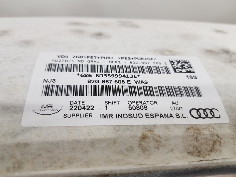 Recambio de techo interior para audi a1 sportback (gba) ego referencia OEM IAM 82G867505E 82G867505EWA9 