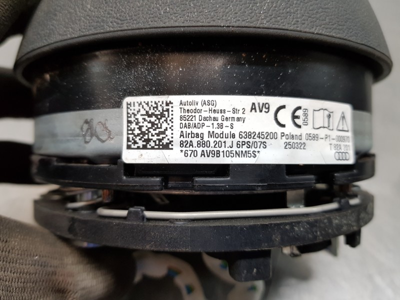 Recambio de kit airbag para audi a1 sportback (gba) ego referencia OEM IAM 82B857003G24A 82A880201J6PS 82A880204E