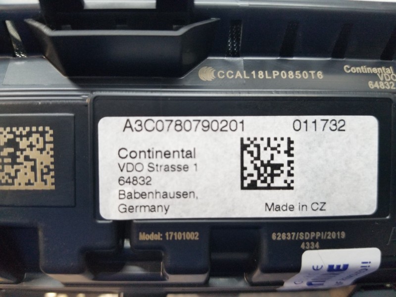 Recambio de cuadro instrumentos para audi a1 sportback (gba) ego referencia OEM IAM 82A920710D A3C0780790201 