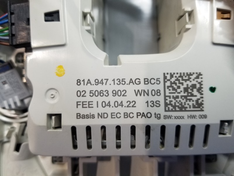 Recambio de luz interior para audi a1 sportback (gba) ego referencia OEM IAM 81A947135AGBC5 81A947135AG 