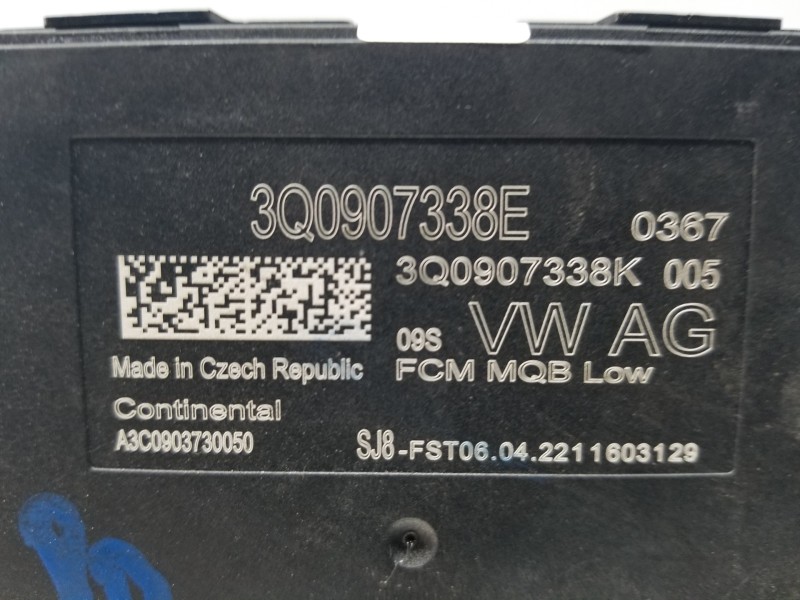Recambio de modulo electronico para audi a1 sportback (gba) ego referencia OEM IAM 3Q0907338E 3Q0907338K 