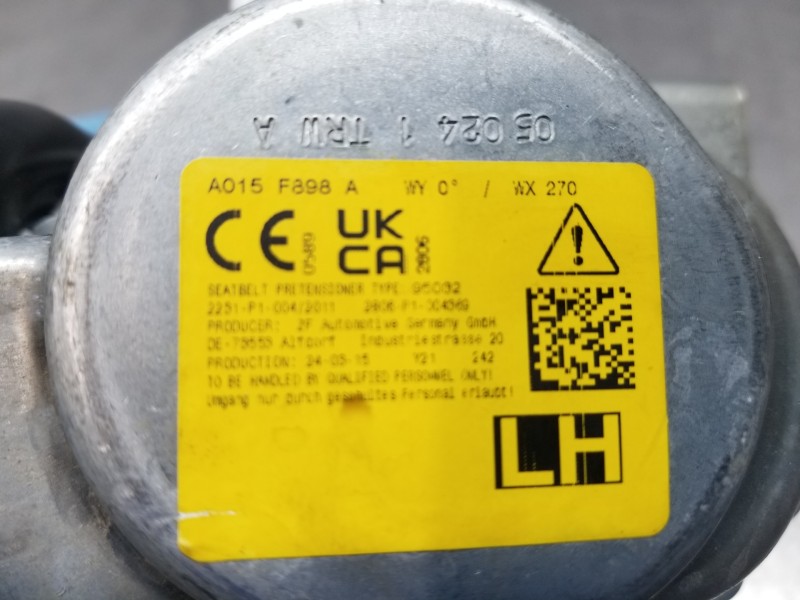 Recambio de cinturon seguridad trasero izquierdo para mercedes clase c (w206) 220 d referencia OEM IAM A20686015019C94 A20686015