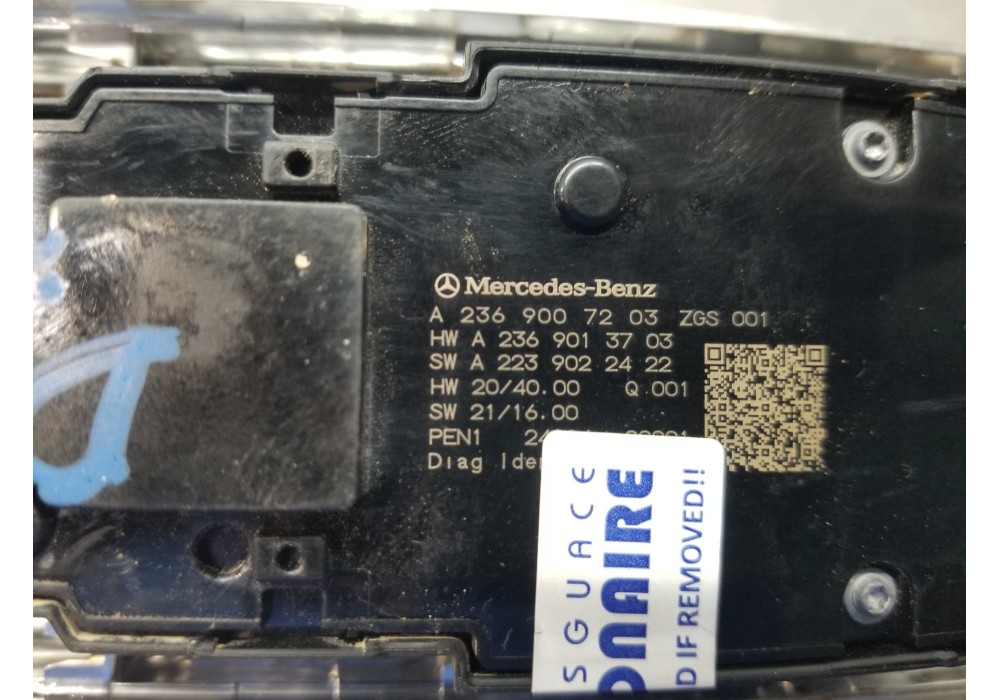 Recambio de mando elevalunas delantero izquierdo para mercedes clase c (w206) 220 d referencia OEM IAM A2369007203 A2369013703 