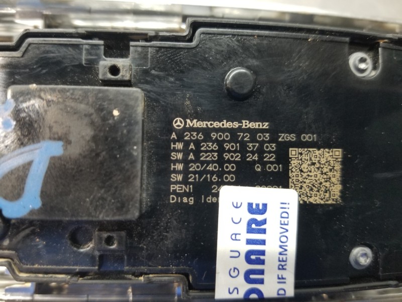 Recambio de mando elevalunas delantero izquierdo para mercedes clase c (w206) 220 d referencia OEM IAM A2369007203 A2369013703 