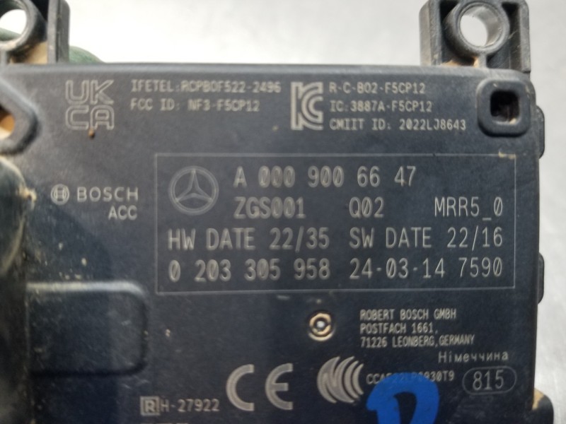 Recambio de modulo electronico para mercedes clase c (w206) 220 d referencia OEM IAM A0009006647  