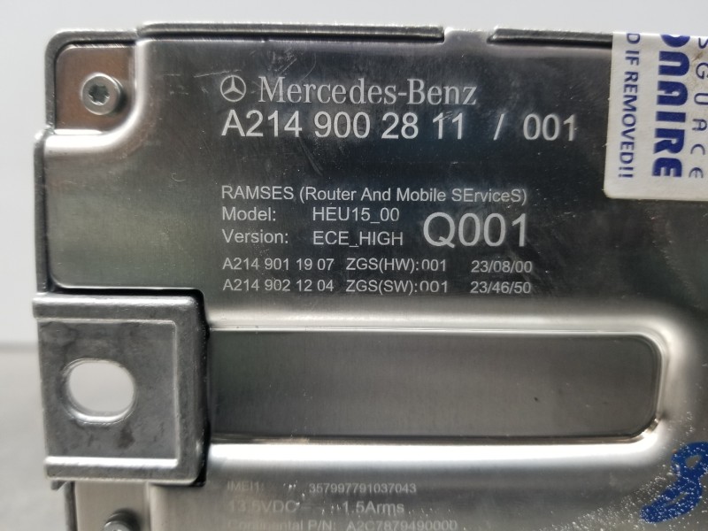 Recambio de modulo electronico para mercedes clase c (w206) 220 d referencia OEM IAM A2149002811  