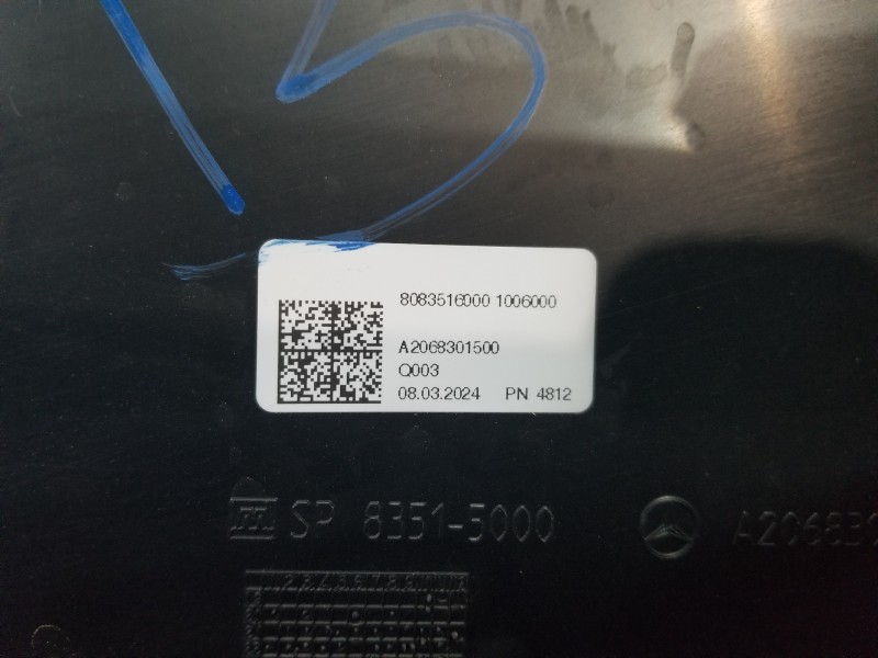Recambio de torpedo para mercedes clase c (w206) 220 d referencia OEM IAM A2068301100 A2068301500 