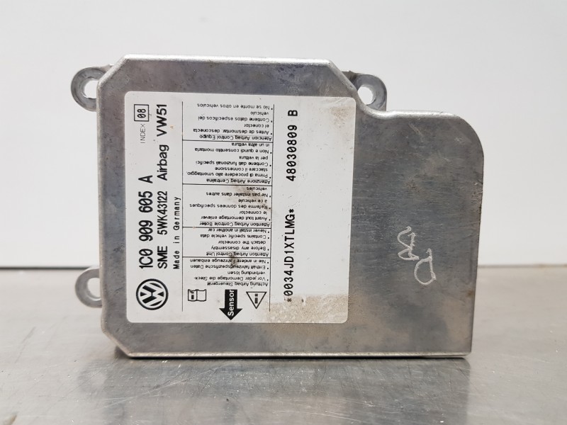Recambio de centralita airbag para volkswagen t5 transporter/furgoneta kombi referencia OEM IAM 1C0909605A 5WK43122 