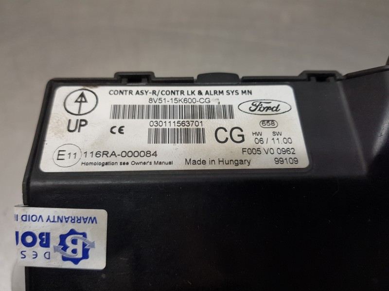 Recambio de modulo confort para ford fiesta (cb1) active referencia OEM IAM 8V5115K600CG F005V00962  Recambio de modulo confort para ford fiesta (cb1) active referencia OEM IAM 8V5115K600CG F005V00962