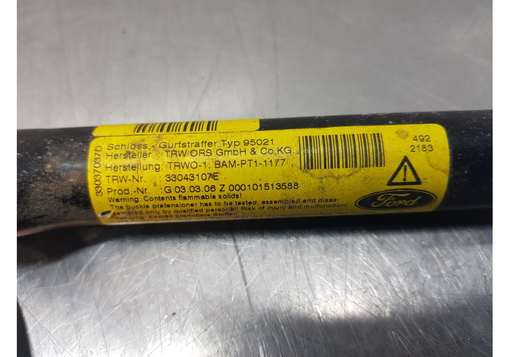 Recambio de pretensor airbag derecho para ford focus berlina (cap) ghia referencia OEM IAM 1713777 4M51A61208CB 4M51A61208AK Recambio de pretensor airbag derecho para ford focus berlina (cap) ghia referencia OEM IAM 1713777 4M51A61208CB 4M51A61208AK