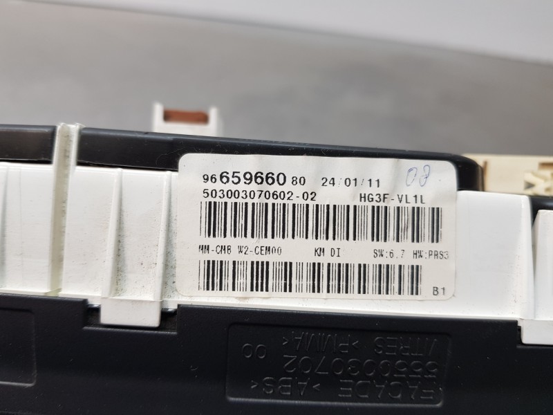 Recambio de cuadro instrumentos para peugeot 508 sw allure referencia OEM IAM 9665966080  
