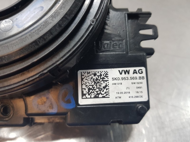 Recambio de anillo airbag para volkswagen caddy v cargo referencia OEM IAM 5K0953569BB  
