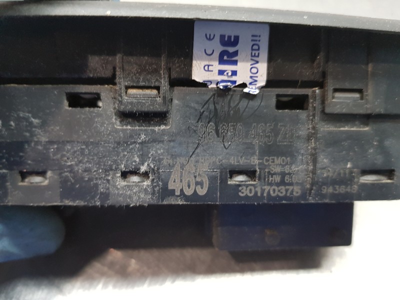 Recambio de mando elevalunas delantero izquierdo para peugeot 508 sw allure referencia OEM IAM 96659465ZD  