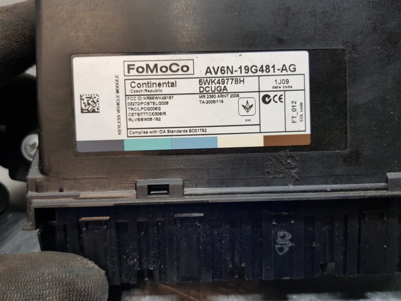 Recambio de modulo confort para ford c-max titanium referencia OEM IAM AV6N19G481AG   Recambio de modulo confort para ford c-max titanium referencia OEM IAM AV6N19G481AG
