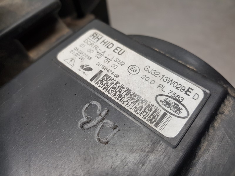 Recambio de faro derecho para land rover evoque 4x4 referencia OEM IAM LR084570 GJ3213W029EE GJ3213W029ED