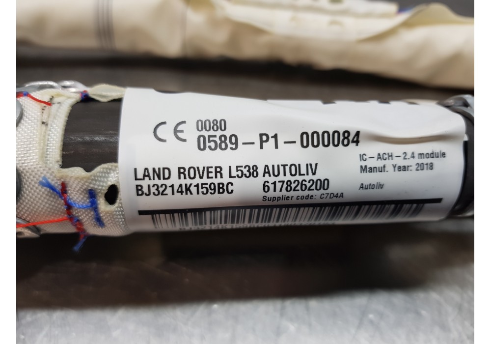 Recambio de airbag cortina delantero derecho para land rover evoque 4x4 referencia OEM IAM LR026028 BJ3214K159BC 