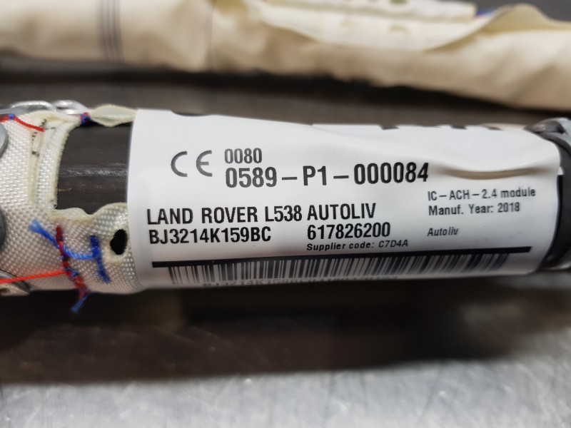Recambio de airbag cortina delantero derecho para land rover evoque 4x4 referencia OEM IAM LR026028 BJ3214K159BC 