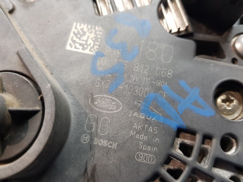 Recambio de alternador para land rover evoque 4x4 referencia OEM IAM LR079255 0125812068 GX7310300CE