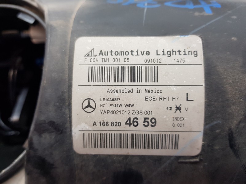 Recambio de faro izquierdo para mercedes clase m (w166) bluetec referencia OEM IAM A1668206659 A1668204659 